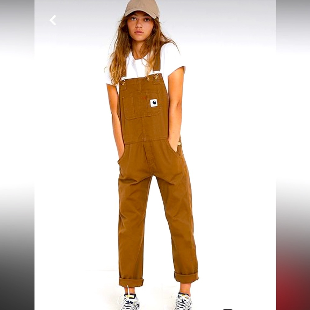 NWT Carhartt brown overalls women’s size L (12-14) loose fit
